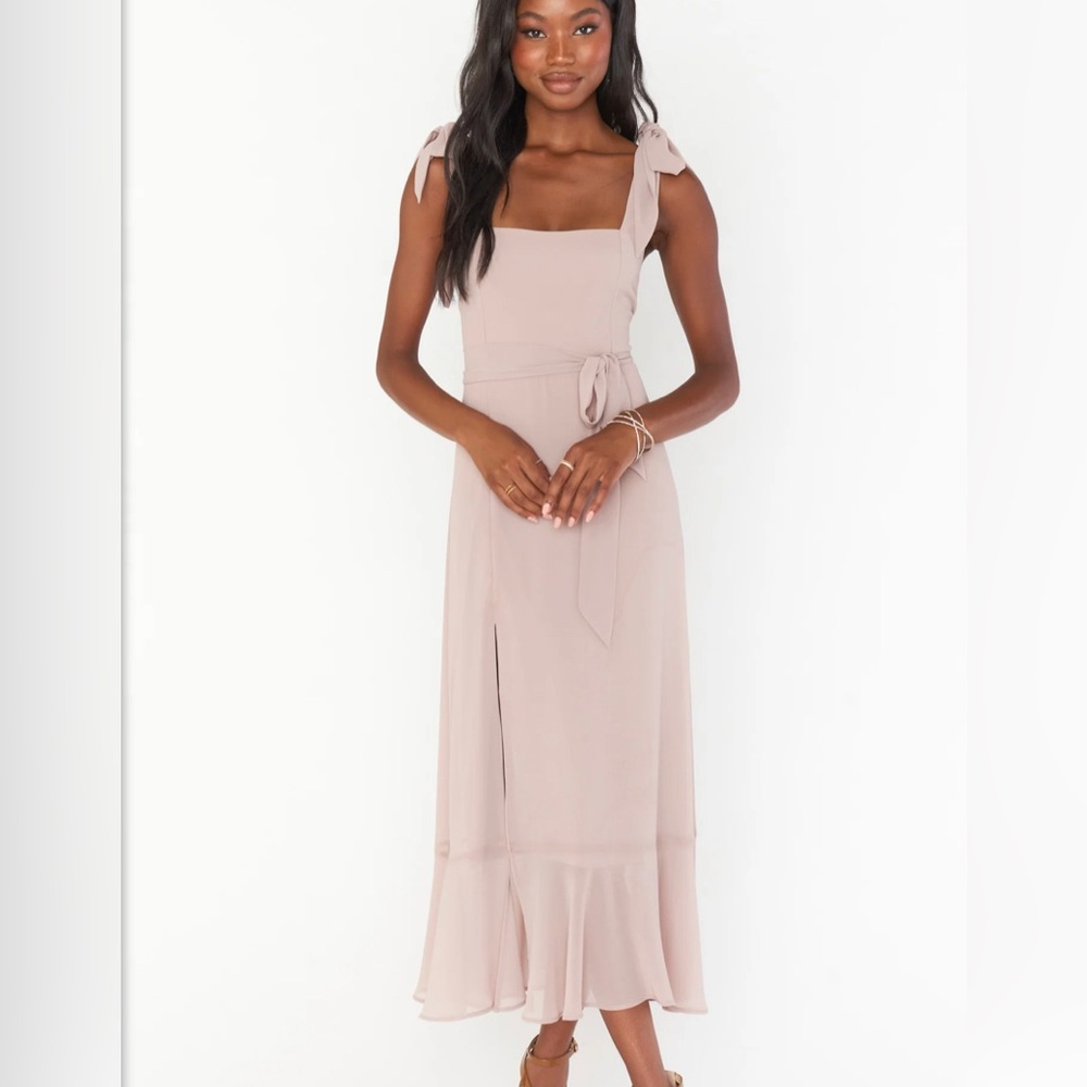 Claire Midi Chiffon Dress